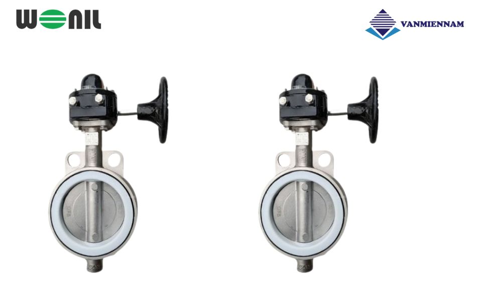 Chi tiết về van bướm inox tay quay Wonil DN125