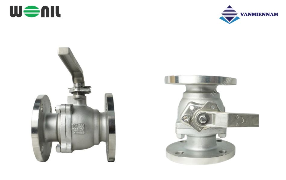 Giới thiệu về van bi inox mặt bích tay gạt Wonil DN65  