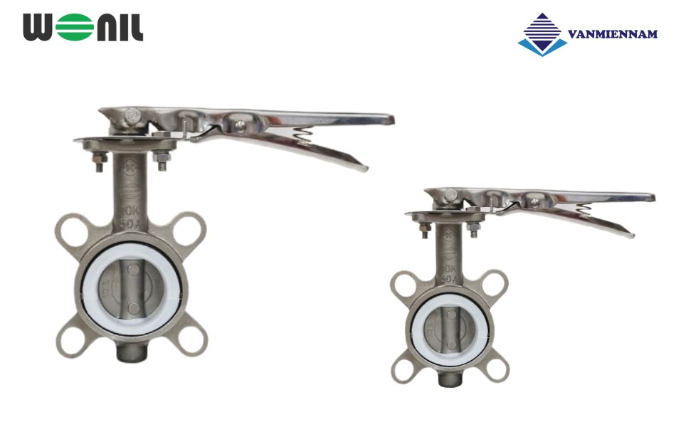 Giới thiệu về van bướm tay gạt inox Wonil DN50 