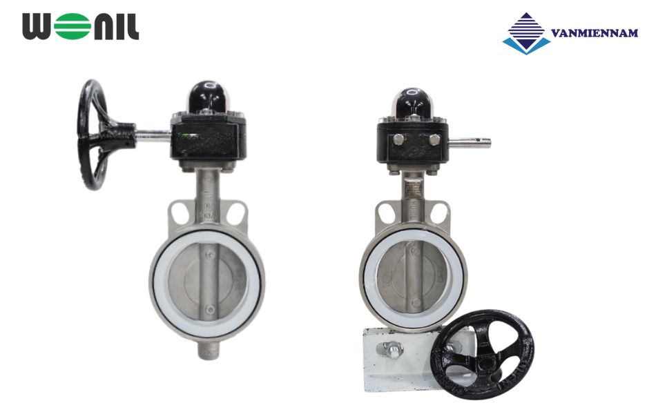 Khám phá mẫu van bướm inox tay quay Wonil DN100