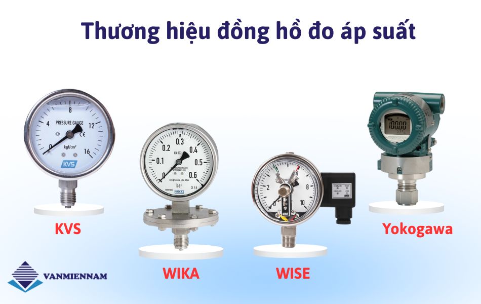 Thương hiệu đồng hồ áp suất phổ biến
