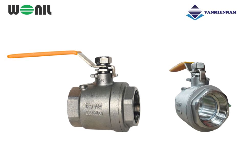 Tìm hiểu về van bi ren inox tay gạt Wonil DN32 