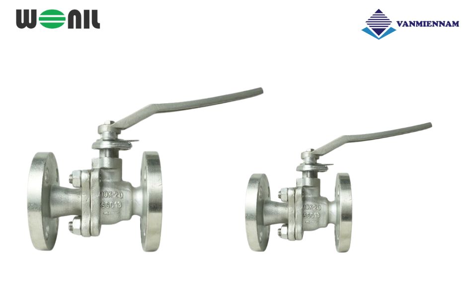 Tổng quan về van bi inox mặt bích tay gạt Wonil DN20