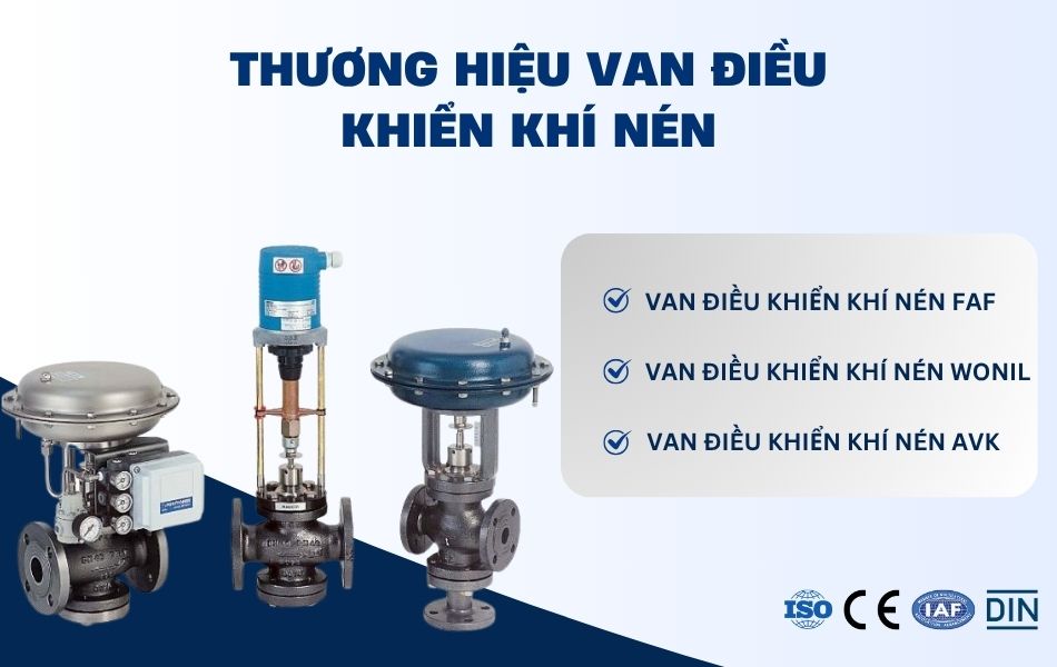 Top 3 mẫu van điều khiển khí nén ưa chuộng hiện nay