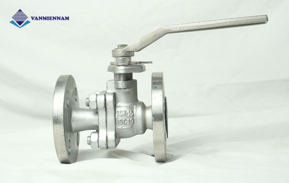 Van bi inox mặt bích tay gạt Wonil DN15