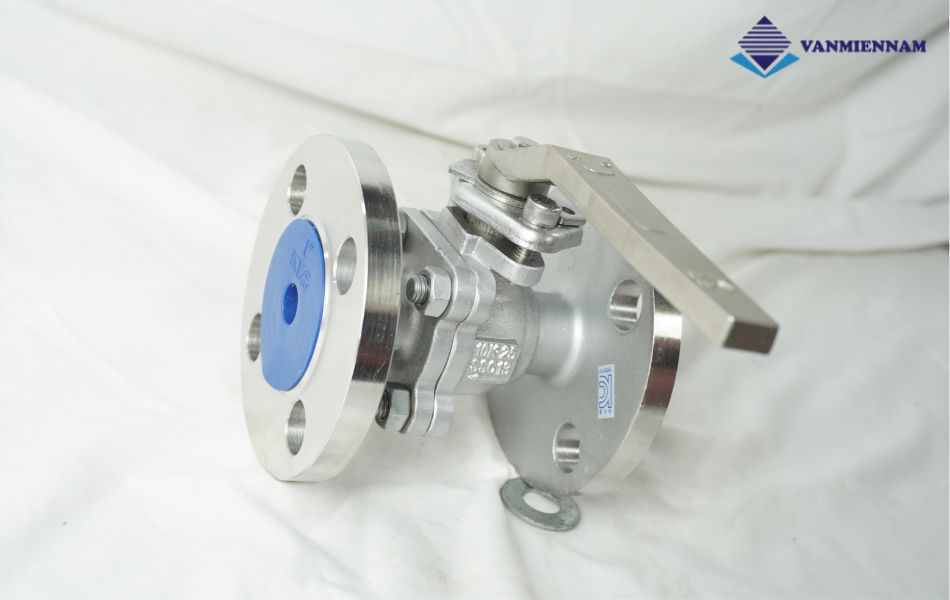 Van bi inox mặt bích tay gạt Wonil DN25