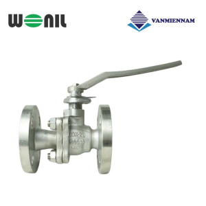 Van bi inox mặt bích tay gạt Wonil DN20
