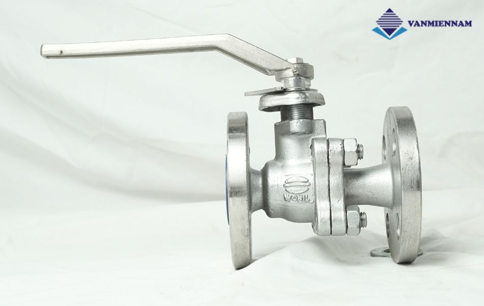 Van bi inox mặt bích tay gạt Wonil DN20