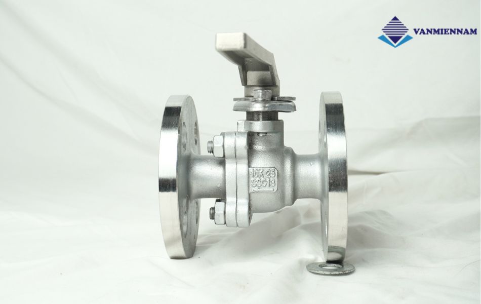 Van bi inox mặt bích tay gạt Wonil DN25