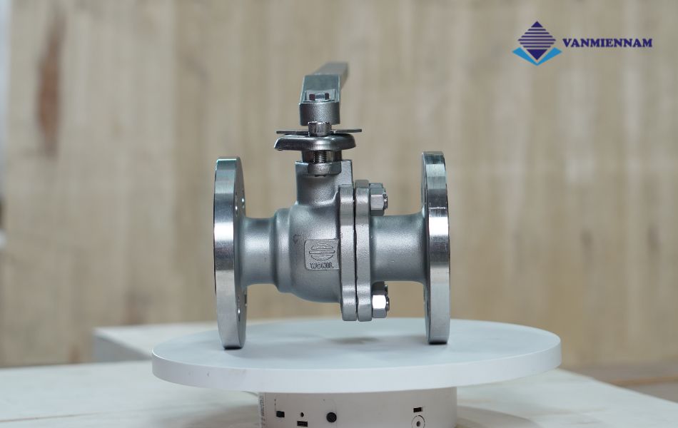 Van bi inox mặt bích tay gạt Wonil DN40