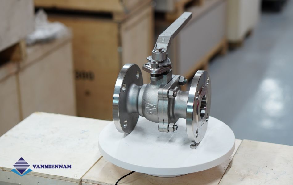 Van bi inox mặt bích tay gạt Wonil DN50