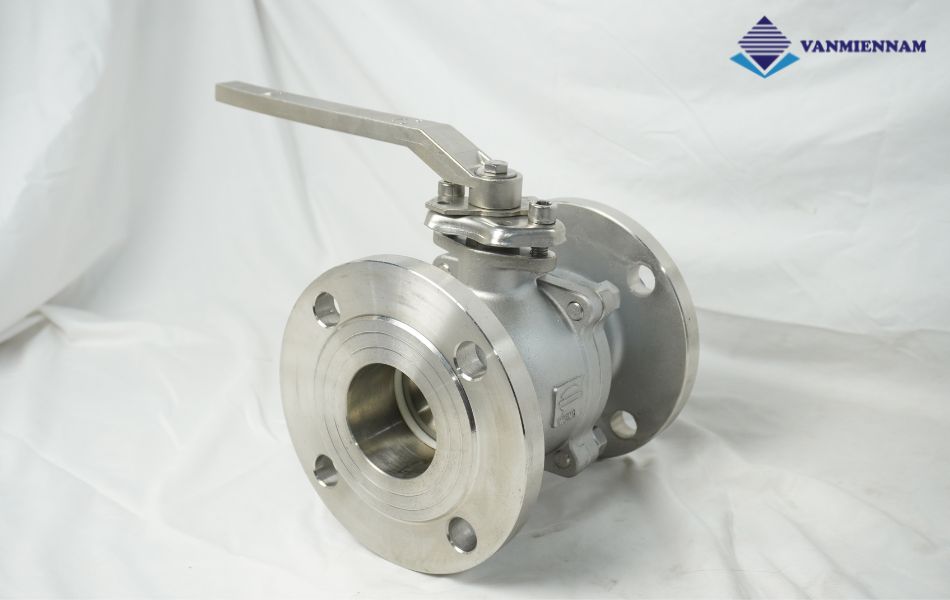 Van bi inox mặt bích tay gạt Wonil DN65