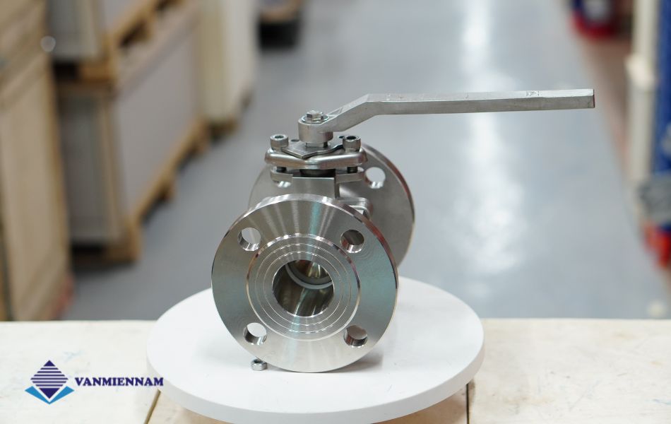 Van bi inox mặt bích tay gạt Wonil DN50