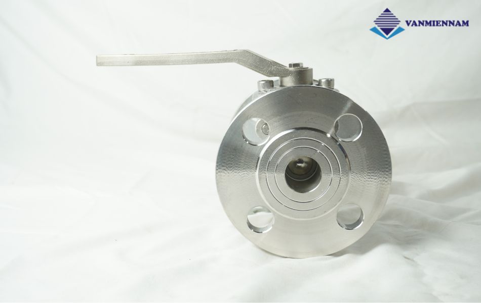 Van bi inox mặt bích tay gạt Wonil DN25