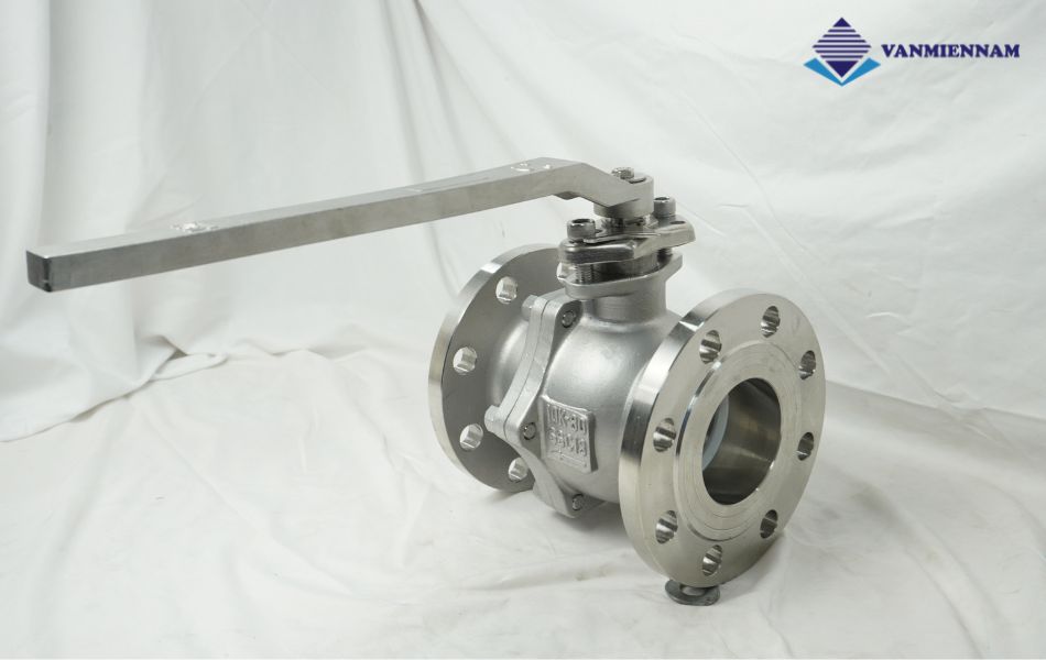 Van bi inox mặt bích tay gạt Wonil DN80