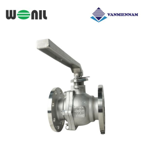 Van bi inox mặt bích tay gạt Wonil DN80