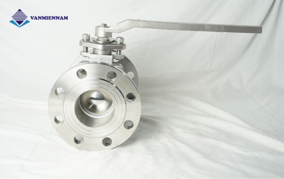 Van bi inox mặt bích tay gạt Wonil DN65