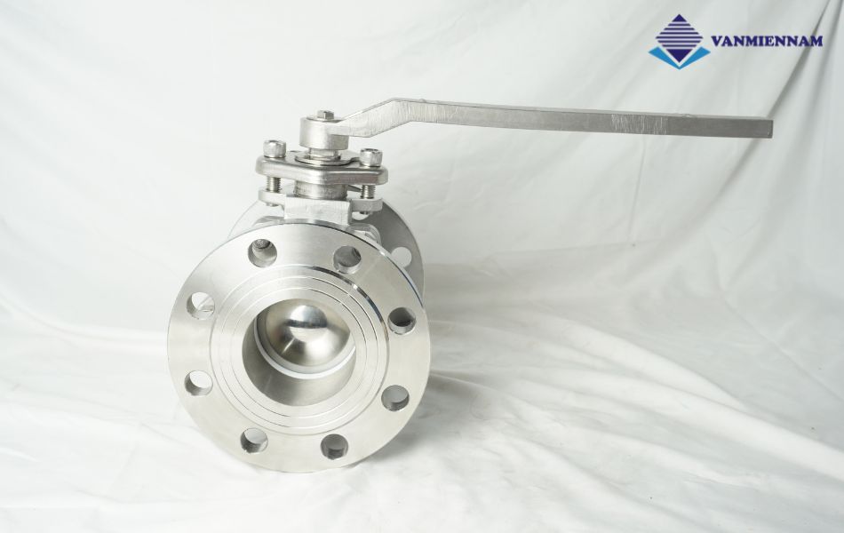 Van bi inox mặt bích tay gạt Wonil DN80