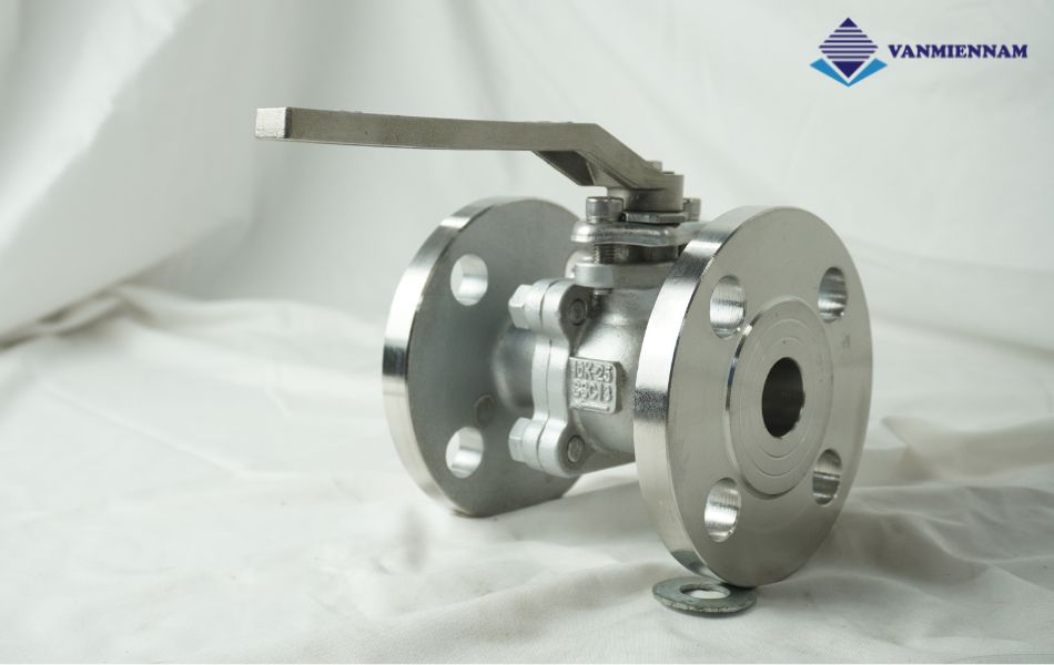 Van bi inox mặt bích tay gạt Wonil DN25