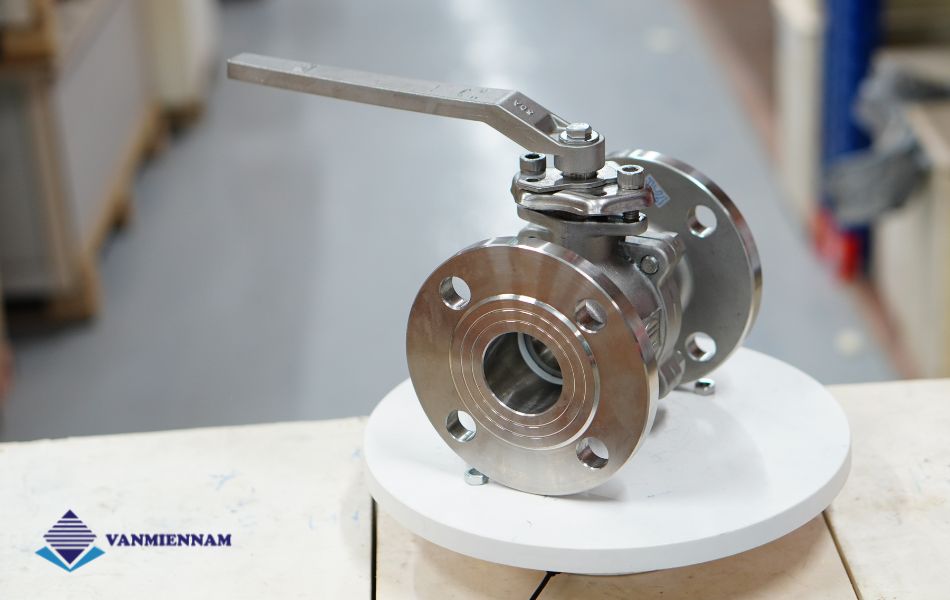 Van bi inox mặt bích tay gạt Wonil DN50