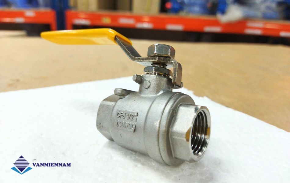 Van bi ren inox tay gạt Wonil DN15