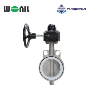 Van bướm inox tay quay Wonil DN100