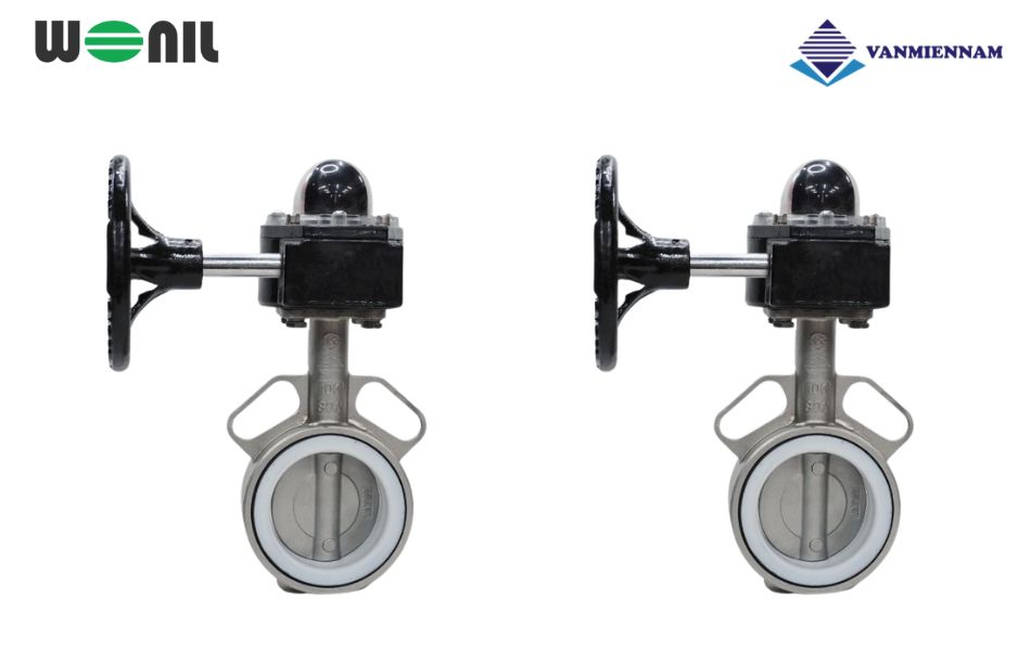 Chi tiết về van bướm inox tay quay Wonil DN80