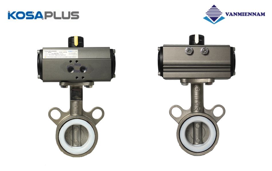 Giới thiệu van bướm inox điều khiển khí nén KosaPlus DN50