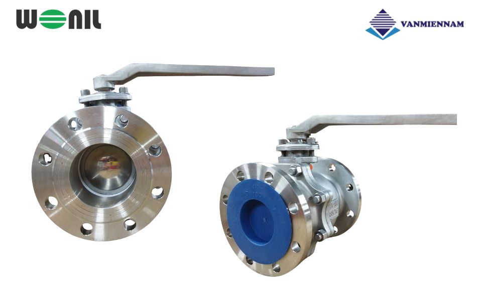 Giới thiệu về van bi inox mặt bích tay gạt Wonil DN100