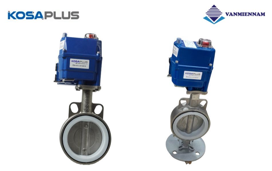 Giới thiệu van bướm inox điều khiển điện KosaPlus DN100