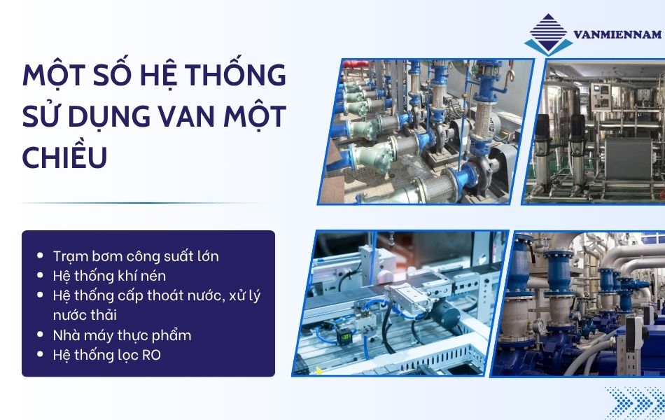 Gợi ý lựa chọn van một chiều theo nhu cầu sử dụng