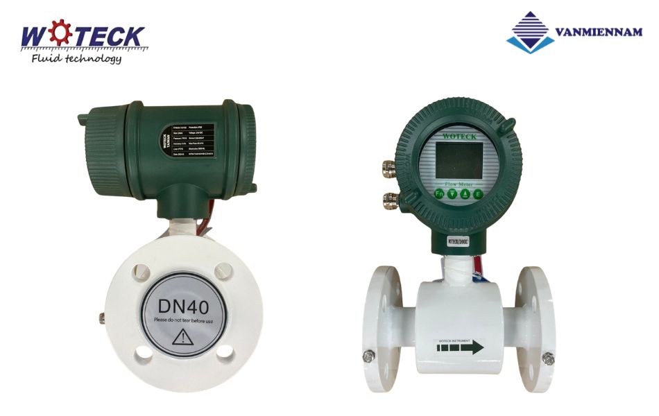Mô tả chi tiết đồng hồ nước điện tử Woteck DN40