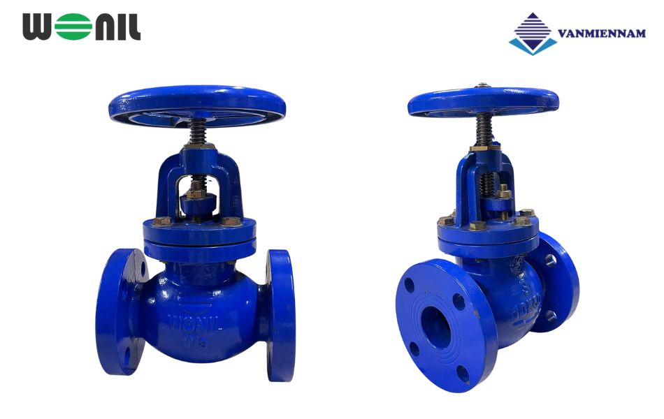 Mô tả van cầu bầu gang Wonil DN65