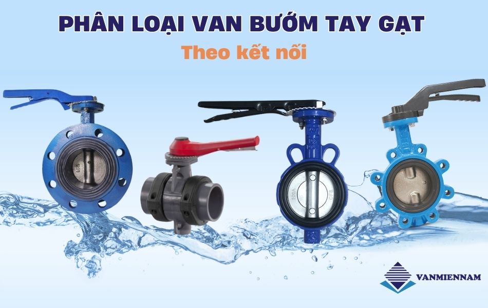 Phân loại van bướm tay gạt theo kiểu kết nối