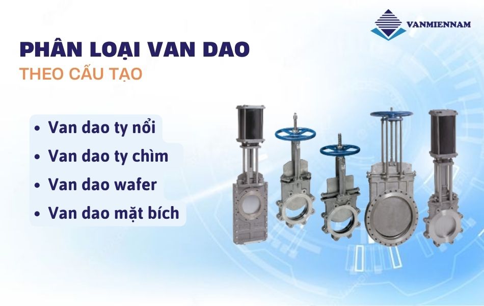 Phân loại van dao theo cấu tạo