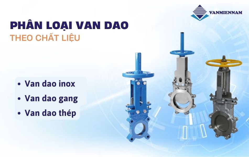Phân loại van dao theo chất liệu