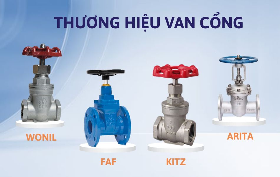 Các thương hiệu van cổng được ưa chuộng hiện nay