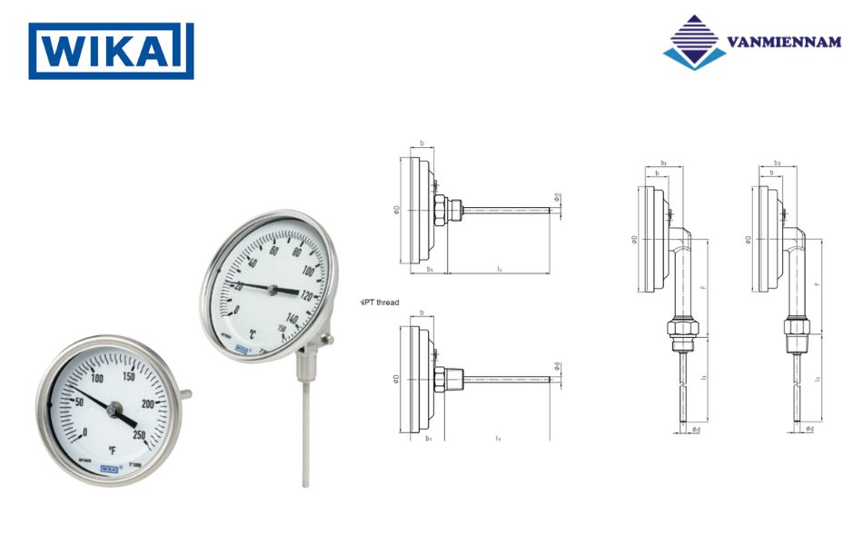 Tìm hiểu sản phẩm đồng hồ đo nhiệt độ Wika TG53
