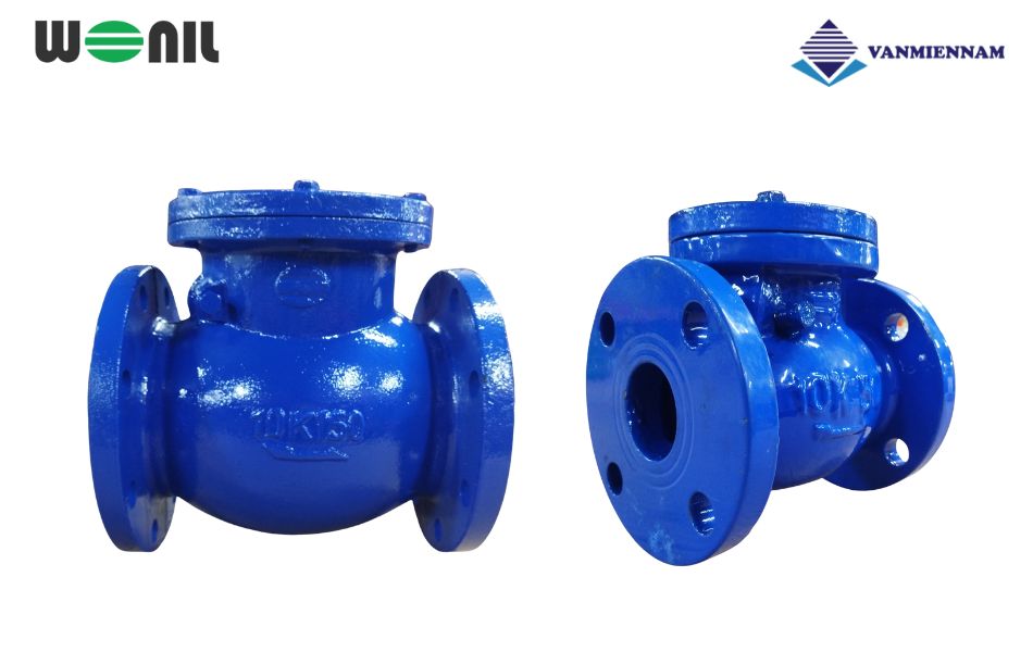 Tìm hiểu về van 1 chiều lá lật gang mặt bích Wonil DN50