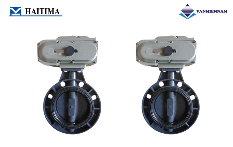 Tổng quan van bướm nhựa điều khiển điện Haitima DN50