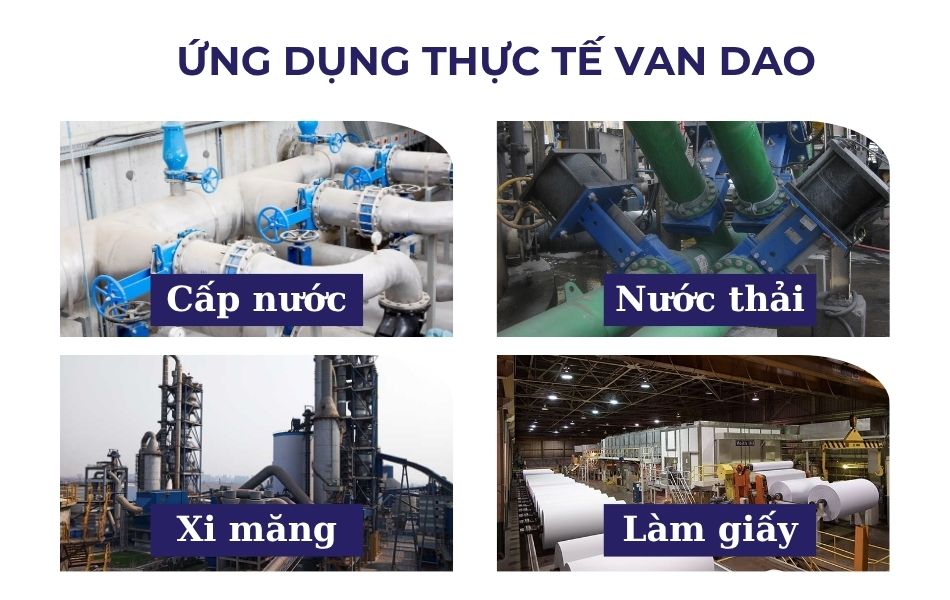 Ứng dụng thực tế của van dao