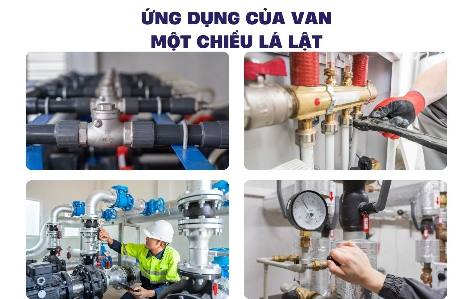 Ứng dụng van một chiều lá lật