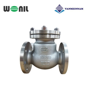 Van 1 chiều lá lật inox mặt bích Wonil DN65