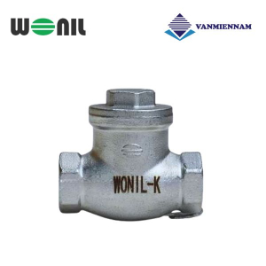 Van 1 chiều lá lật inox nối ren Wonil DN15