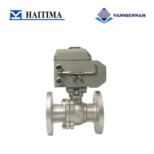Van bi inox mặt bích điều khiển điện Haitima DN15