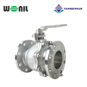 Van bi inox mặt bích tay gạt Wonil DN100