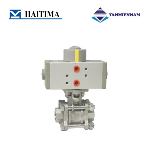 Van bi ren 3PC điều khiển khí nén Haitima DN15