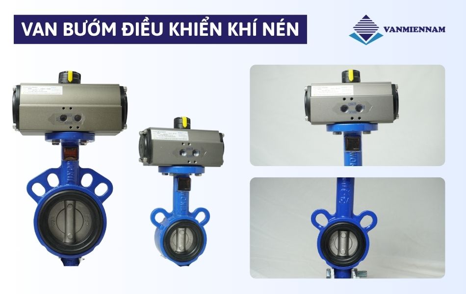Van bướm điều khiển khí nén