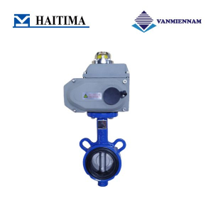 Van bướm gang điều khiển điện Haitima DN40