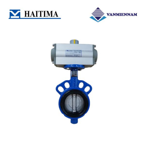 Van bướm gang điều khiển khí nén Haitima DN50